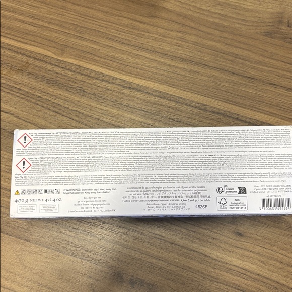 New! Diptyque Box Set of 4 scented Candles - Picture 4 of 9